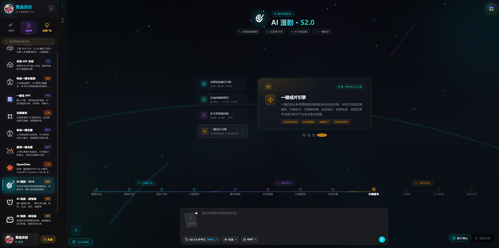 AI漫剧视觉创作示意
